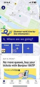 Innovation in public transport: the "Bonjour RAPT" app